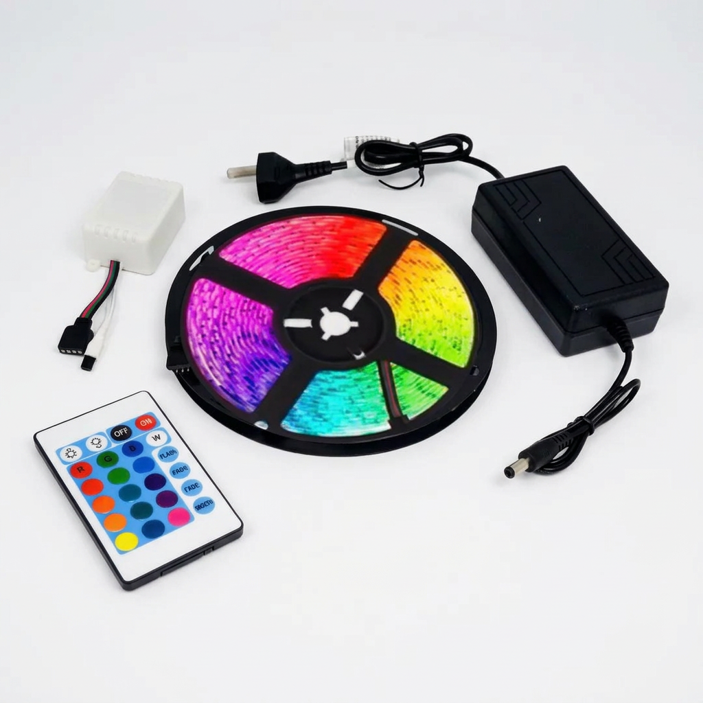Kit Tira Led RGB 5mts