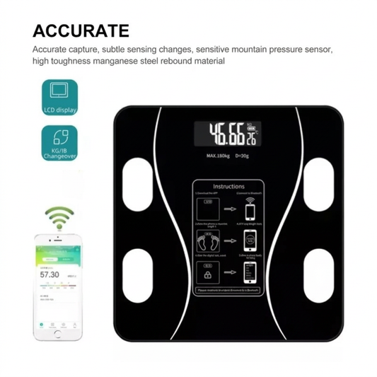 ⚖️ Balanza Inteligente Bluetooth 180kg
