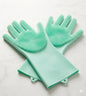 Guantes de silicona con esponja para cocina y baño